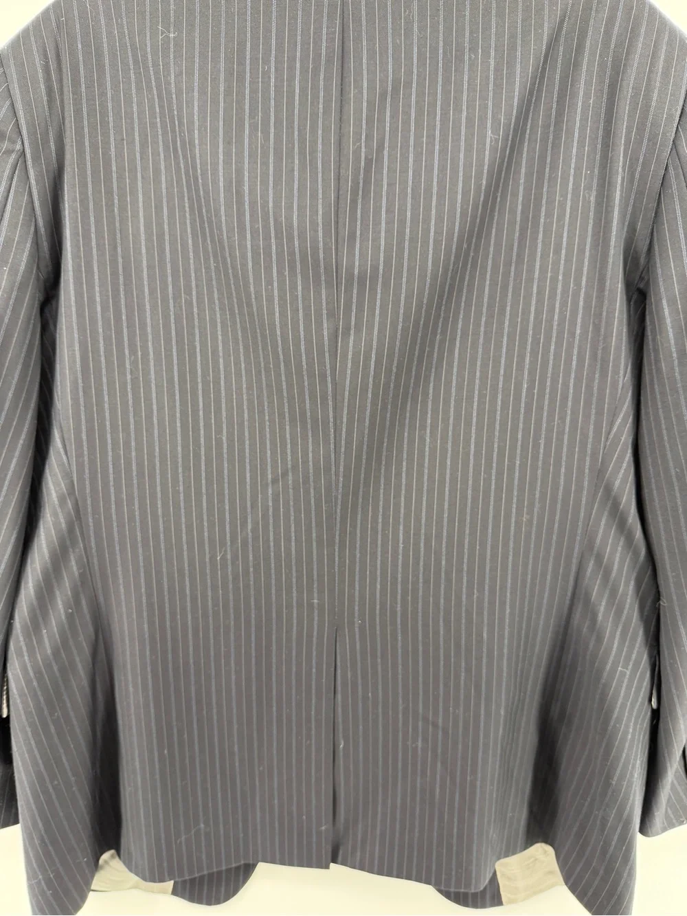 Hart Schaffner Mobstercore Corpcore Goth Marx Navy Pinstripe Sport Coat Sz44R